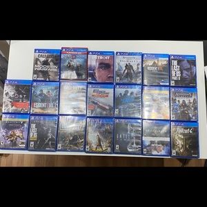 Ps4 games (SOLD: Valhalla, Tushima and Last of Us 2)